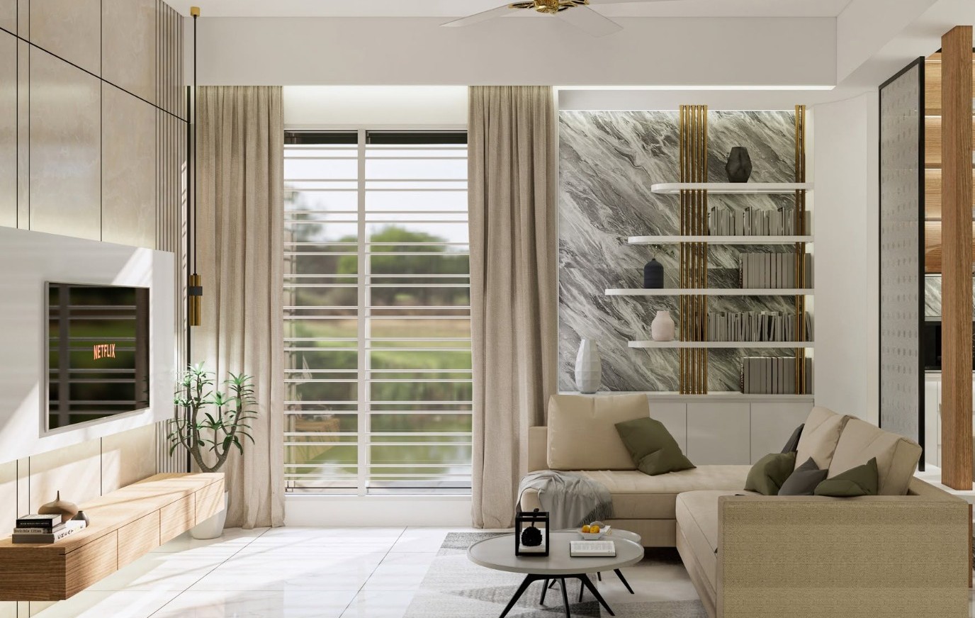 Living Room · Angle View
